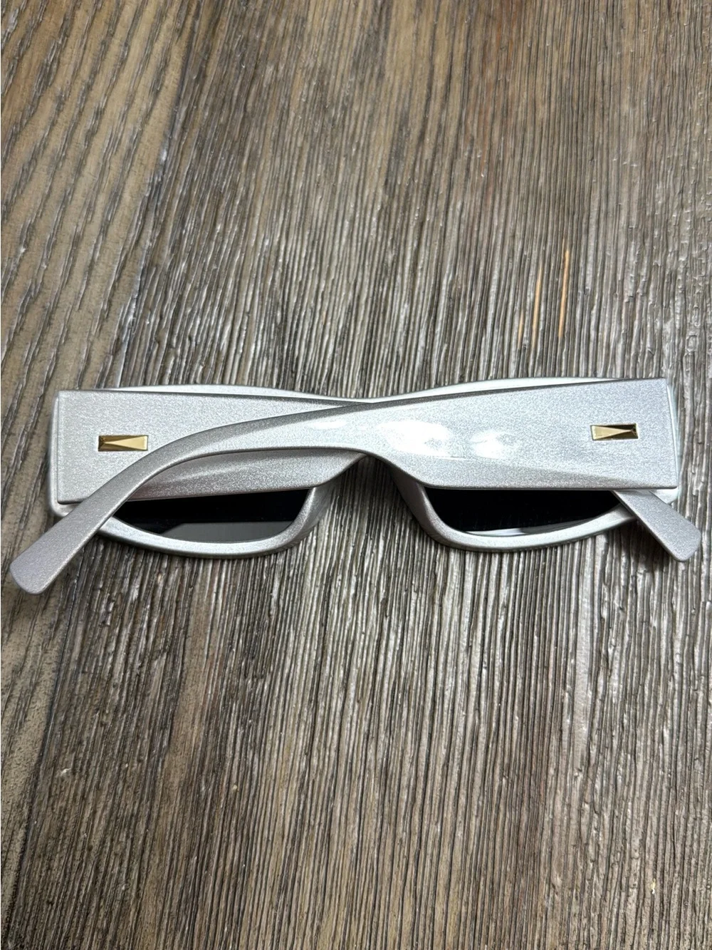 Silver Rectangular Sunglasses